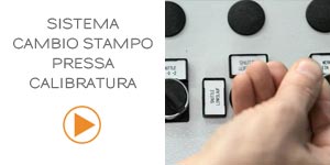 sistema cambio stampo per pressa calibratura