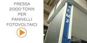pressa per pannelli fotovoltaici