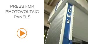 press for photovoltaic panels